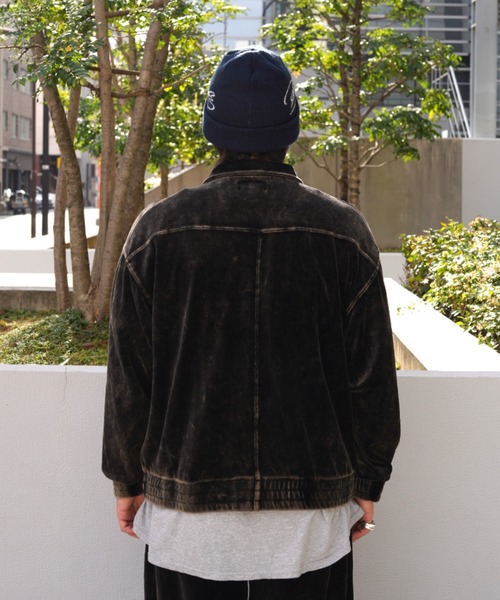 BEAVER（ビーバー）の「B omnivore/ビーオムニボー　velours jacket ベロアジャケット（ブルゾン・メンズ・ブラウン/ブラック・M/L）」の17枚目の写真