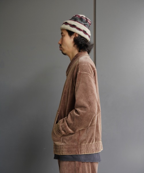 BEAVER（ビーバー）の「B omnivore/ビーオムニボー　velours jacket ベロアジャケット（ブルゾン・メンズ・ブラウン/ブラック・M/L）」の11枚目の写真