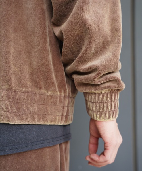 BEAVER（ビーバー）の「B omnivore/ビーオムニボー　velours jacket ベロアジャケット（ブルゾン・メンズ・ブラウン/ブラック・M/L）」の7枚目の写真