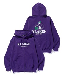 XLARGE | CRATE DIGGER ZIP HOODED SWEATSHIRT(パーカー)