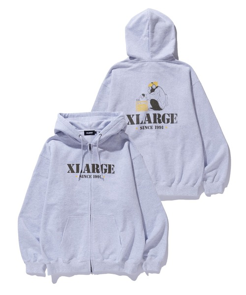 CRATE DIGGER ZIP HOODED SWEATSHIRT（パーカー）｜XLARGE（エクストラ