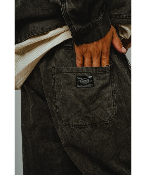 BIG MIKE（ビッグマイク）の「BIG MIKE ビックマイク/ 26春夏新作 セットアップ対応 ダック イージーパンツ // 102617201（その他パンツ・メンズ・ブラック/ナチュラル・MEDIUM/LARGE/X-LARGE）」の11枚目の写真