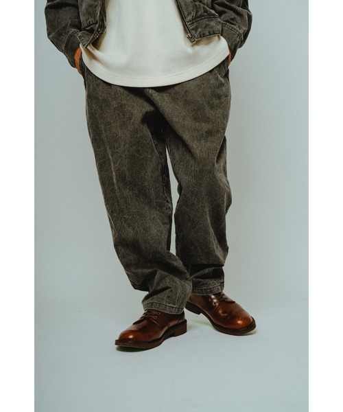 BIG MIKE（ビッグマイク）の「BIG MIKE ビックマイク/ 26春夏新作 セットアップ対応 ダック イージーパンツ // 102617201（その他パンツ・メンズ・ブラック/ナチュラル・MEDIUM/LARGE/X-LARGE）」の5枚目の写真