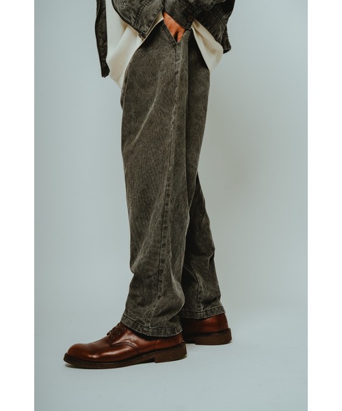 BIG MIKE（ビッグマイク）の「BIG MIKE ビックマイク/ 26春夏新作 セットアップ対応 ダック イージーパンツ // 102617201（その他パンツ・メンズ・ブラック/ナチュラル・MEDIUM/LARGE/X-LARGE）」の4枚目の写真