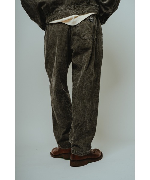 BIG MIKE（ビッグマイク）の「BIG MIKE ビックマイク/ 26春夏新作 セットアップ対応 ダック イージーパンツ // 102617201（その他パンツ・メンズ・ブラック/ナチュラル・MEDIUM/LARGE/X-LARGE）」の3枚目の写真