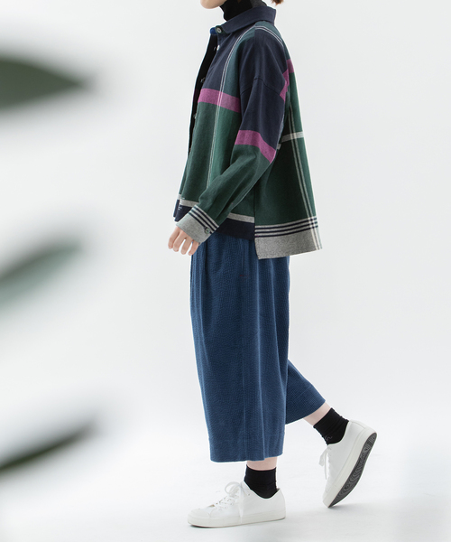 バイカラータートルニット（ニット/セーター）｜nop de nod