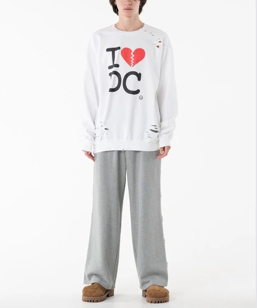 STUDIOUS（ステュディオス）の「【DISCOVERED】I BROKEN HEART DAMAGE SWEAT（スウェット・メンズ・ホワイト/ブラック・3）」の7枚目の写真