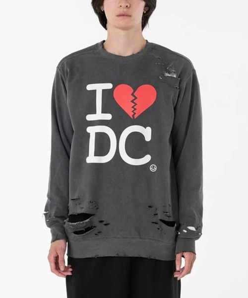 STUDIOUS（ステュディオス）の「【DISCOVERED】I BROKEN HEART DAMAGE SWEAT（スウェット・メンズ・ホワイト/ブラック・3）」の13枚目の写真