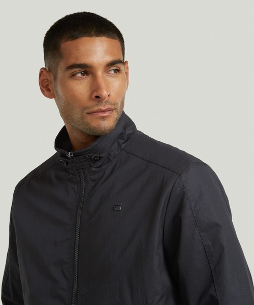 G-STAR(ジースター)の「Track Jacket/スタンドカラートラックジャケット/ジャージトップス/ジップアップブルゾン(ブルゾン・メンズ・ダークブラック・LARGE/MEDIUM/SMALL/X-LARGE/X-SMALL)」の4枚目の写真