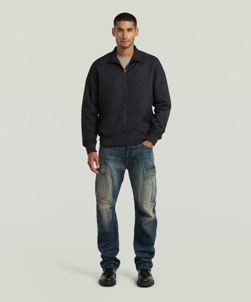 G-STAR(ジースター)の「Track Jacket/スタンドカラートラックジャケット/ジャージトップス/ジップアップブルゾン(ブルゾン・メンズ・ダークブラック・LARGE/MEDIUM/SMALL/X-LARGE/X-SMALL)」の7枚目の写真