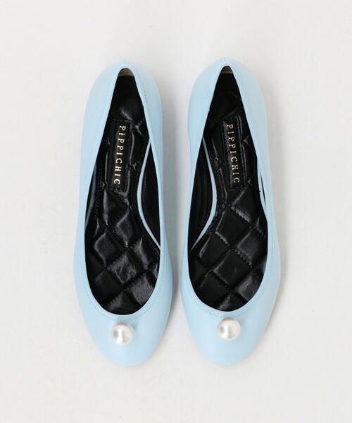 Pippichic（ピッピシック）の「＜PIPPICHIC＞CHUCHU F/PRL フラットシューズ（その他シューズ・レディース・ブラック/ライトブルー・35h/36/37/37h/36h/38）」の2枚目の写真