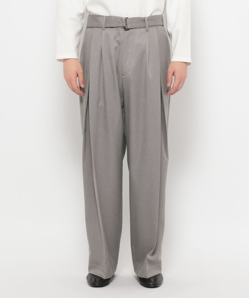 HARE(ハレ)の「【SET UP対応】ウールライクディープタックワイドパンツ(HARE)(スラックス・メンズ・ブルー/グレー/ブラック・SMALL/MEDIUM)」の20枚目の写真