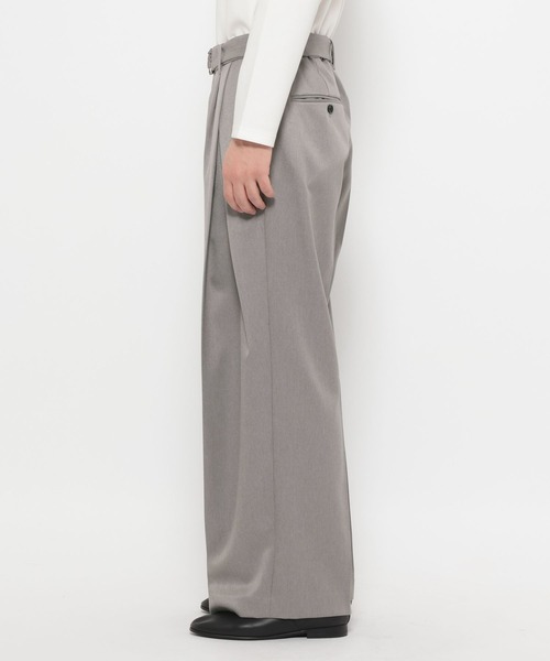 HARE(ハレ)の「【SET UP対応】ウールライクディープタックワイドパンツ(HARE)(スラックス・メンズ・ブルー/グレー/ブラック・SMALL/MEDIUM)」の21枚目の写真