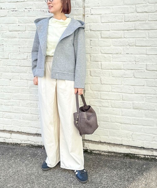 Rie Miller（リエミラー）の「【RM denim】リネン混ラップワイドパンツ（その他パンツ・レディース・キナリ/インディゴブルー・S/L/M）」の12枚目の写真