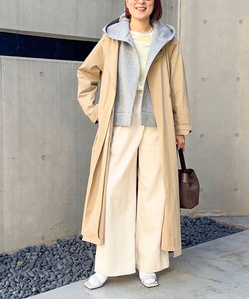 Rie Miller（リエミラー）の「【RM denim】リネン混ラップワイドパンツ（その他パンツ・レディース・キナリ/インディゴブルー・S/L/M）」の14枚目の写真