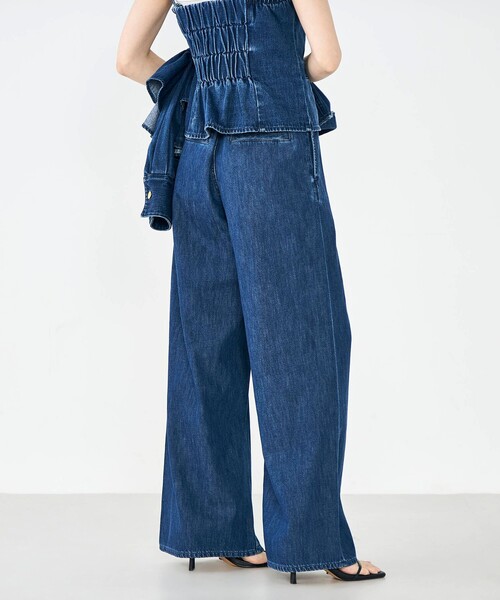 Rie Miller(リエミラー)の「【RM denim】リネン混ラップワイドパンツ(その他パンツ・レディース・キナリ/インディゴブルー・S/L/M)」の18枚目の写真