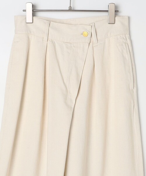 Rie Miller（リエミラー）の「【RM denim】リネン混ラップワイドパンツ（その他パンツ・レディース・キナリ/インディゴブルー・S/L/M）」の3枚目の写真