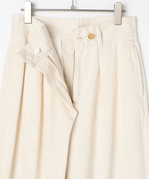 Rie Miller（リエミラー）の「【RM denim】リネン混ラップワイドパンツ（その他パンツ・レディース・キナリ/インディゴブルー・S/L/M）」の4枚目の写真