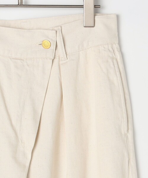 Rie Miller（リエミラー）の「【RM denim】リネン混ラップワイドパンツ（その他パンツ・レディース・キナリ/インディゴブルー・S/L/M）」の5枚目の写真