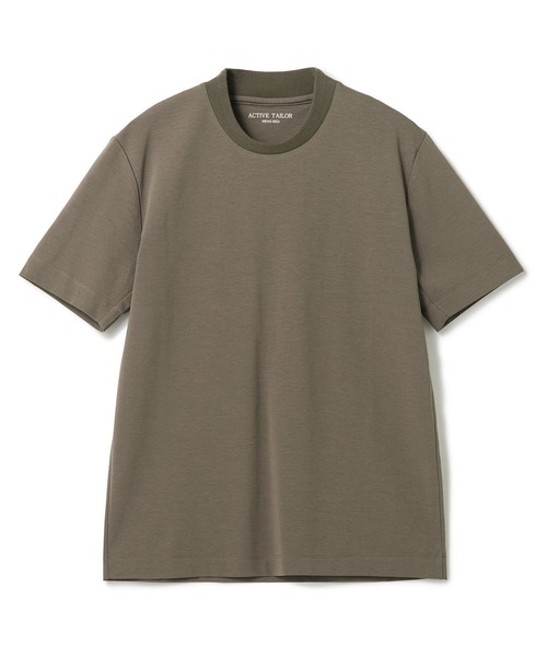 MEN'S BIGI(メンズビギ)の「【ACTIVE TAILOR/アクティブテイラー】シルケットスムースクルーネックTシャツ<接触冷感 / UVカット>(Tシャツ/カットソー・メンズ・ブラック/ホワイト/ブラウン/ベージュ/ネイビー・01/02/ 03/04)」の3枚目の写真