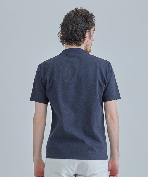 MEN'S BIGI(メンズビギ)の「【ACTIVE TAILOR/アクティブテイラー】シルケットスムースクルーネックTシャツ<接触冷感 / UVカット>(Tシャツ/カットソー・メンズ・ブラック/ホワイト/ブラウン/ベージュ/ネイビー・01/02/ 03/04)」の7枚目の写真