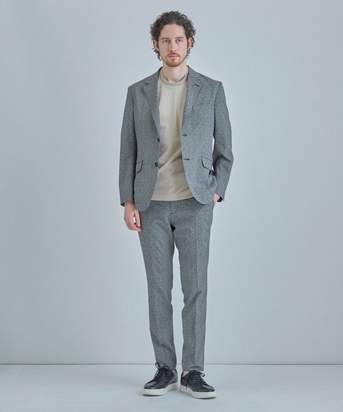 MEN'S BIGI(メンズビギ)の「【ACTIVE TAILOR/アクティブテイラー】シルケットスムースクルーネックTシャツ<接触冷感 / UVカット>(Tシャツ/カットソー・メンズ・ブラック/ホワイト/ブラウン/ベージュ/ネイビー・01/02/ 03/04)」の17枚目の写真