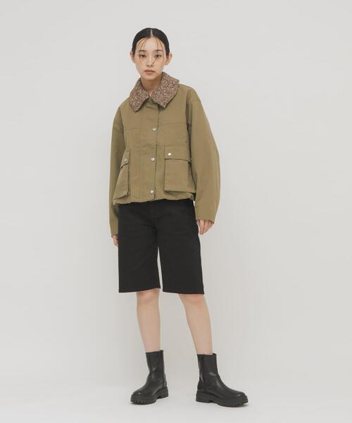 KBF（ケイビーエフ）の「2WAYカラーバルーンブルゾン（ブルゾン・レディース・カーキ/ベージュ系その他/ブラウン・ONE）」の3枚目の写真