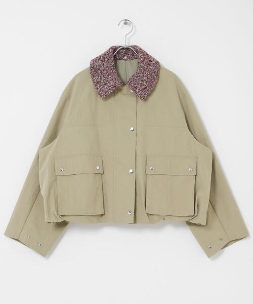 KBF（ケイビーエフ）の「2WAYカラーバルーンブルゾン（ブルゾン・レディース・カーキ/ベージュ系その他/ブラウン・ONE）」の11枚目の写真