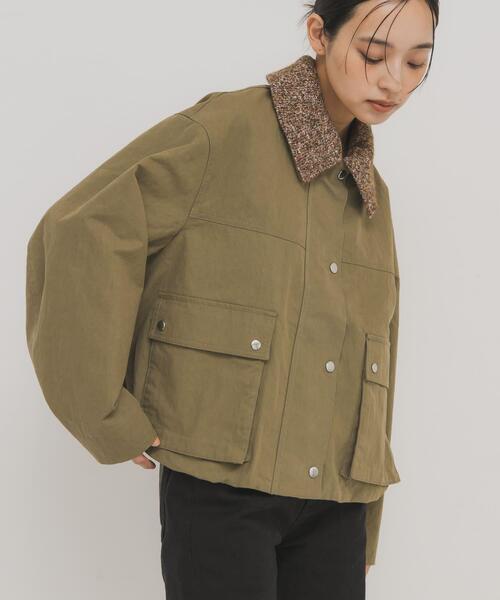 KBF（ケイビーエフ）の「2WAYカラーバルーンブルゾン（ブルゾン・レディース・カーキ/ベージュ系その他/ブラウン・ONE）」の13枚目の写真
