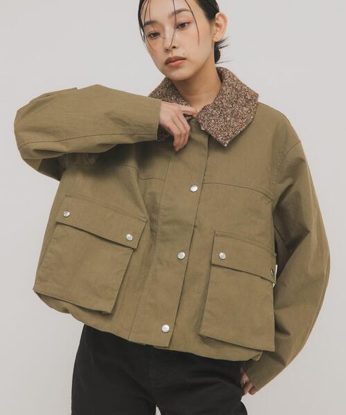 KBF（ケイビーエフ）の「2WAYカラーバルーンブルゾン（ブルゾン・レディース・カーキ/ベージュ系その他/ブラウン・ONE）」の15枚目の写真