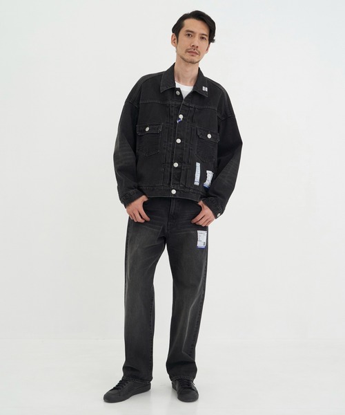 In・stru(men-tal).(インストルメンタル)の「【Maison MIHARAYASUHIRO / メゾンミハラヤスヒロ】HARD WASHED SELVAGE DENIM STRAIGHT PANTS/in・stru(men-tal).(デニムパンツ・メンズ・ブラック/インディゴブルー・44/46)」の12枚目の写真