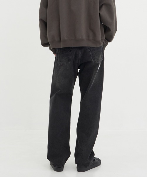 In・stru(men-tal).(インストルメンタル)の「【Maison MIHARAYASUHIRO / メゾンミハラヤスヒロ】HARD WASHED SELVAGE DENIM STRAIGHT PANTS/in・stru(men-tal).(デニムパンツ・メンズ・ブラック/インディゴブルー・44/46)」の8枚目の写真