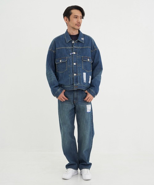 In・stru(men-tal).(インストルメンタル)の「【Maison MIHARAYASUHIRO / メゾンミハラヤスヒロ】HARD WASHED SELVAGE DENIM STRAIGHT PANTS/in・stru(men-tal).(デニムパンツ・メンズ・ブラック/インディゴブルー・44/46)」の7枚目の写真