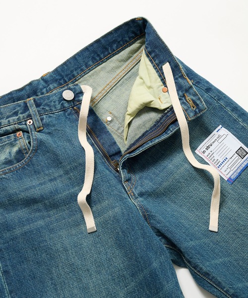 In・stru(men-tal).(インストルメンタル)の「【Maison MIHARAYASUHIRO / メゾンミハラヤスヒロ】HARD WASHED SELVAGE DENIM STRAIGHT PANTS/in・stru(men-tal).(デニムパンツ・メンズ・ブラック/インディゴブルー・44/46)」の13枚目の写真