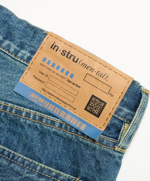 In・stru(men-tal).(インストルメンタル)の「【Maison MIHARAYASUHIRO / メゾンミハラヤスヒロ】HARD WASHED SELVAGE DENIM STRAIGHT PANTS/in・stru(men-tal).(デニムパンツ・メンズ・ブラック/インディゴブルー・44/46)」の19枚目の写真