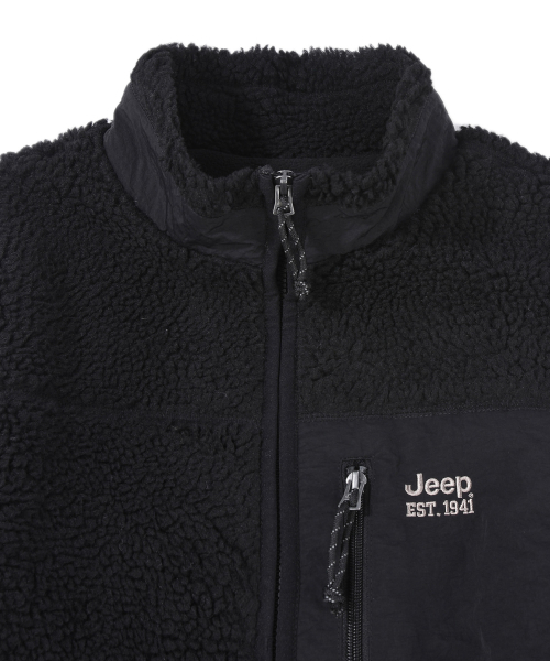 JEEP(ジープ)の「2WAYレトロマウンテン1941シェルパフリースジップアップ(JR5TZU095BK)(その他アウター・レディース・その他・SMALL/MEDIUM/LARGE/X-LARGE/2XL)」の4枚目の写真