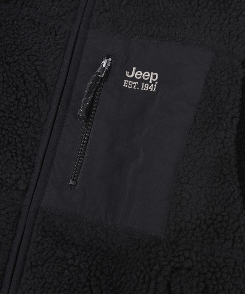 JEEP(ジープ)の「2WAYレトロマウンテン1941シェルパフリースジップアップ(JR5TZU095BK)(その他アウター・レディース・その他・SMALL/MEDIUM/LARGE/X-LARGE/2XL)」の5枚目の写真