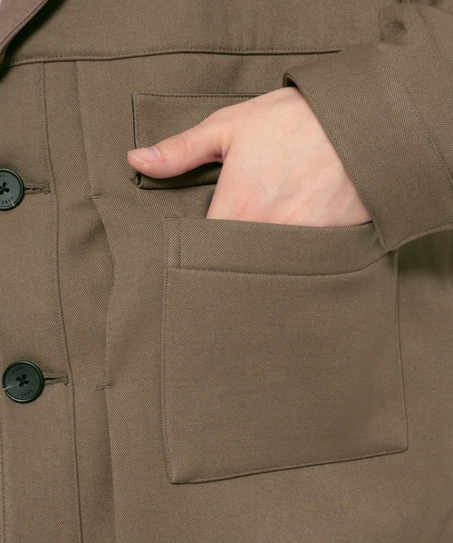 HARE（ハレ）の「レザーキリカエジャケゾン(HARE)（ブルゾン・メンズ・ブラック/ベージュ・MEDIUM/SMALL）」の17枚目の写真