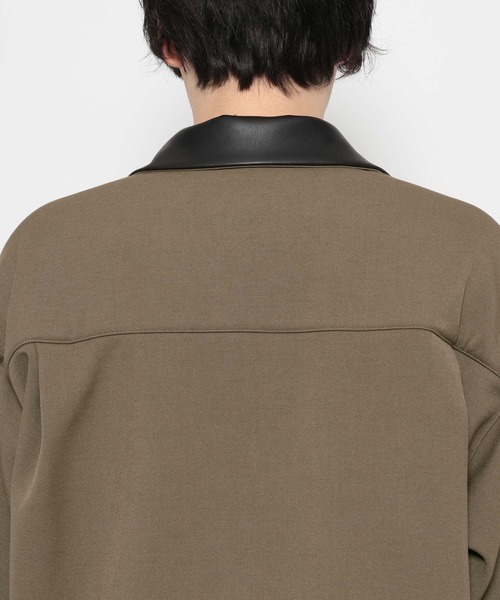 HARE（ハレ）の「レザーキリカエジャケゾン(HARE)（ブルゾン・メンズ・ブラック/ベージュ・MEDIUM/SMALL）」の19枚目の写真