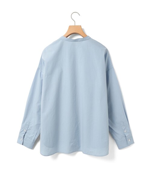 MidiUmi（ミディウミ）の「MidiUmi バンドカラーシャツ（シャツ/ブラウス・レディース・ピンク/サックスブルー/オフホワイト/ネイビー・FREE）」の12枚目の写真