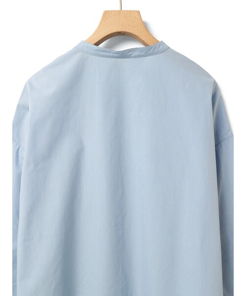 MidiUmi（ミディウミ）の「MidiUmi バンドカラーシャツ（シャツ/ブラウス・レディース・ピンク/サックスブルー/オフホワイト/ネイビー・FREE）」の13枚目の写真