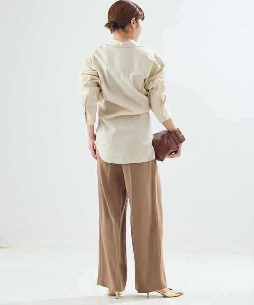 journal standard L'essage（ジャーナルスタンダードレサージュ）の「ジョーゼット タックパンツ（その他パンツ・レディース・ブラック/ブラウン系その他/イエロー・36/38）」の10枚目の写真