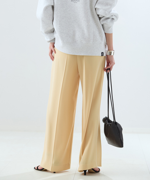 journal standard L'essage（ジャーナルスタンダードレサージュ）の「ジョーゼット タックパンツ（その他パンツ・レディース・ブラック/ブラウン系その他/イエロー・36/38）」の17枚目の写真