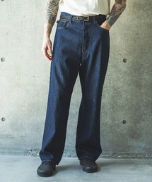MR.OLIVE | RINSE WASH 8oz DENIM / WASHED WIDE STRIGHT PANTS /M261104(デニムパンツ)
