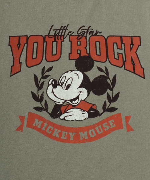 Disney（ディズニー）の「2026SS Disney/ディズニー ミッキー/ミニー オーバーサイズ プリント長袖 ロンT（Tシャツ/カットソー・レディース・グリーン/ベージュ/グレー/アッシュグレー・L/M）」の22枚目の写真