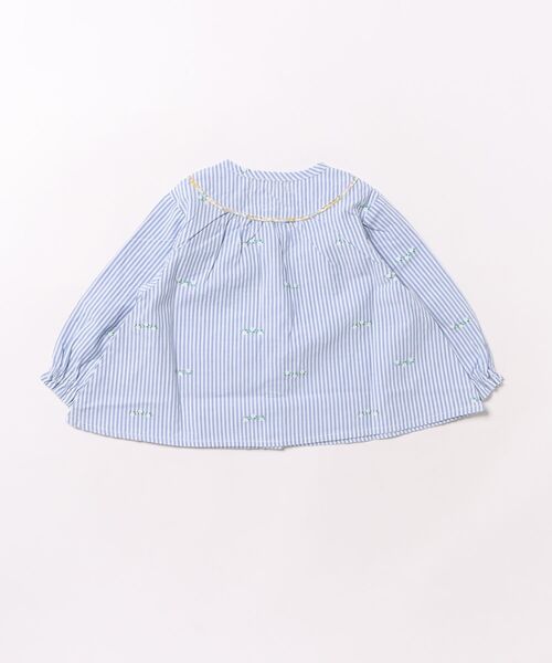 RAGMART（ラグマート）の「フラワープリントブラウス（シャツ/ブラウス・キッズ・ピンク/イエロー/ストライプ・80ｃｍ/90cm/95cm）」の4枚目の写真