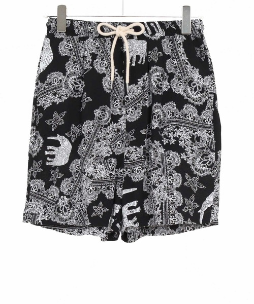 CAMBIO（カンビオ）の「mp14522- エスニックスタイル総柄ショートパンツ(CMB-R0197)（その他パンツ・メンズ・ブラック/ネイビー/グリーン・S/M/L）」の18枚目の写真