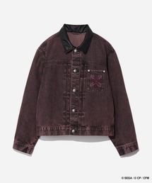 HARE（ハレ）の「プロジェクトセカイ×HARE　シンセティックレザーキリカエデニムブルゾン（デニムジャケット）」