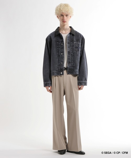 HARE(ハレ)の「プロジェクトセカイ×HARE シンセティックレザーキリカエデニムブルゾン(デニムジャケット・レディース・オレンジ系その他/ピンク系その他/グリーン系その他/ブルー系その他・SMALL/MEDIUM)」の11枚目の写真