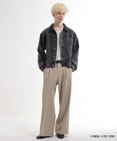 HARE(ハレ)の「プロジェクトセカイ×HARE シンセティックレザーキリカエデニムブルゾン(デニムジャケット・レディース・オレンジ系その他/ピンク系その他/グリーン系その他/ブルー系その他・SMALL/MEDIUM)」の12枚目の写真